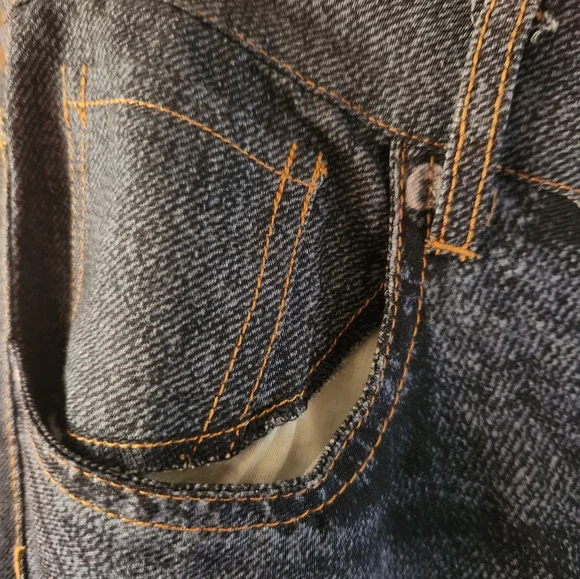 Jason Wu Dark Blue Wide-Leg Free-Flowing Faux Jean Weighted Pants, S12, NWT - Picture 4 of 6